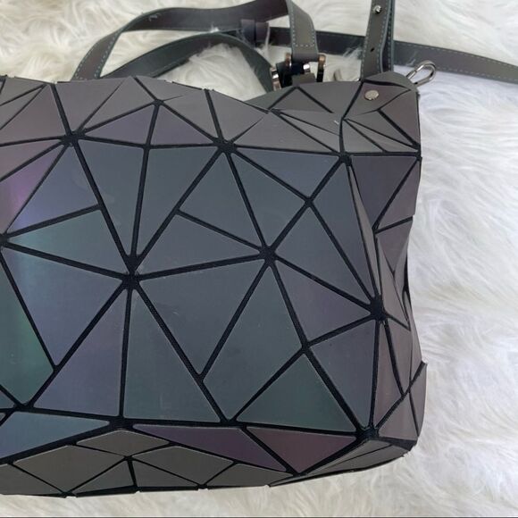 Hot One Geometric Luminous Shoulder Bag with Crossbody Strap - Picture 9 of 16